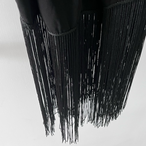 Dynamite Black Fringe Dress - Picture 3 of 10